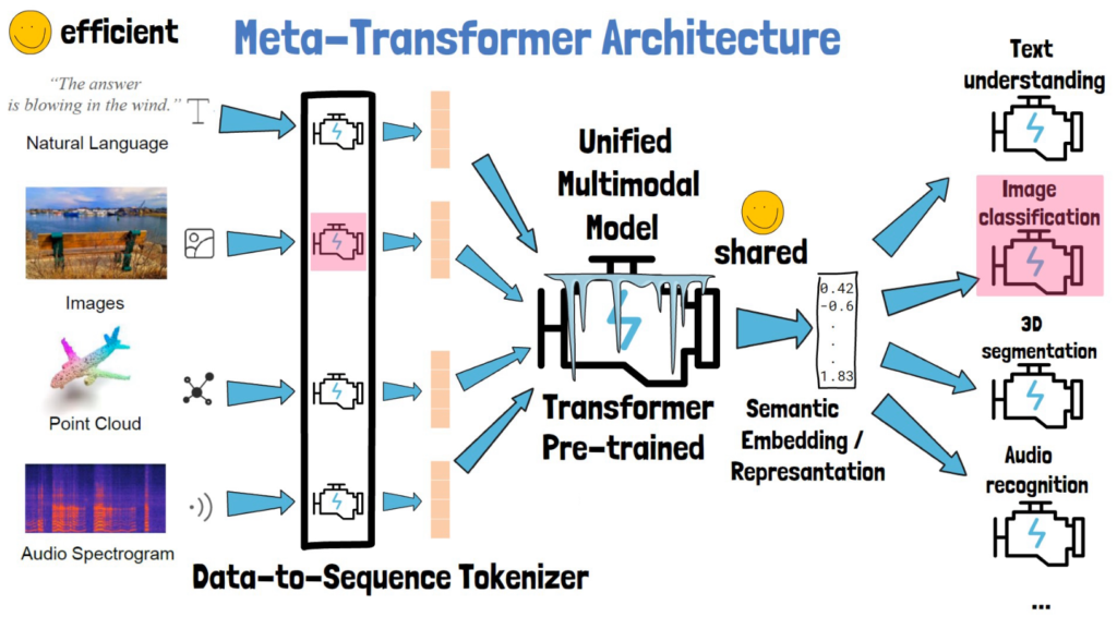 Training a task-specific model. Only the highlighted components are trained