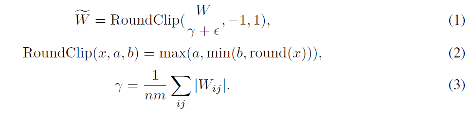 Absolute mean quantization helps to constrain the weights values